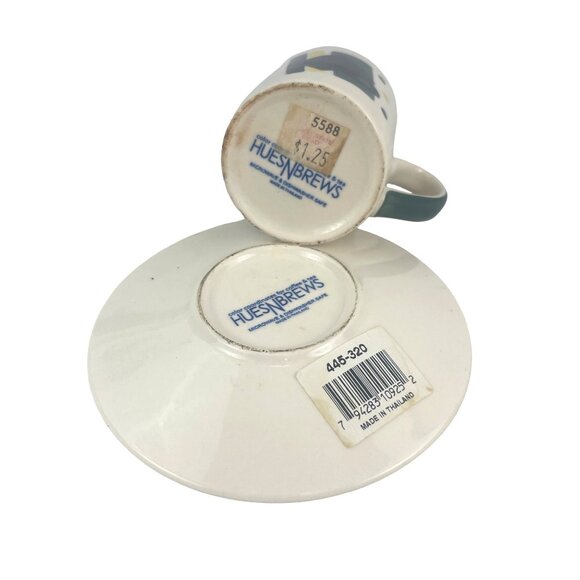 Herman Dodge Hues and Brews Vintage Mid-Century Modern Ceramic Cup and Saucer Se - Picture 11 of 11